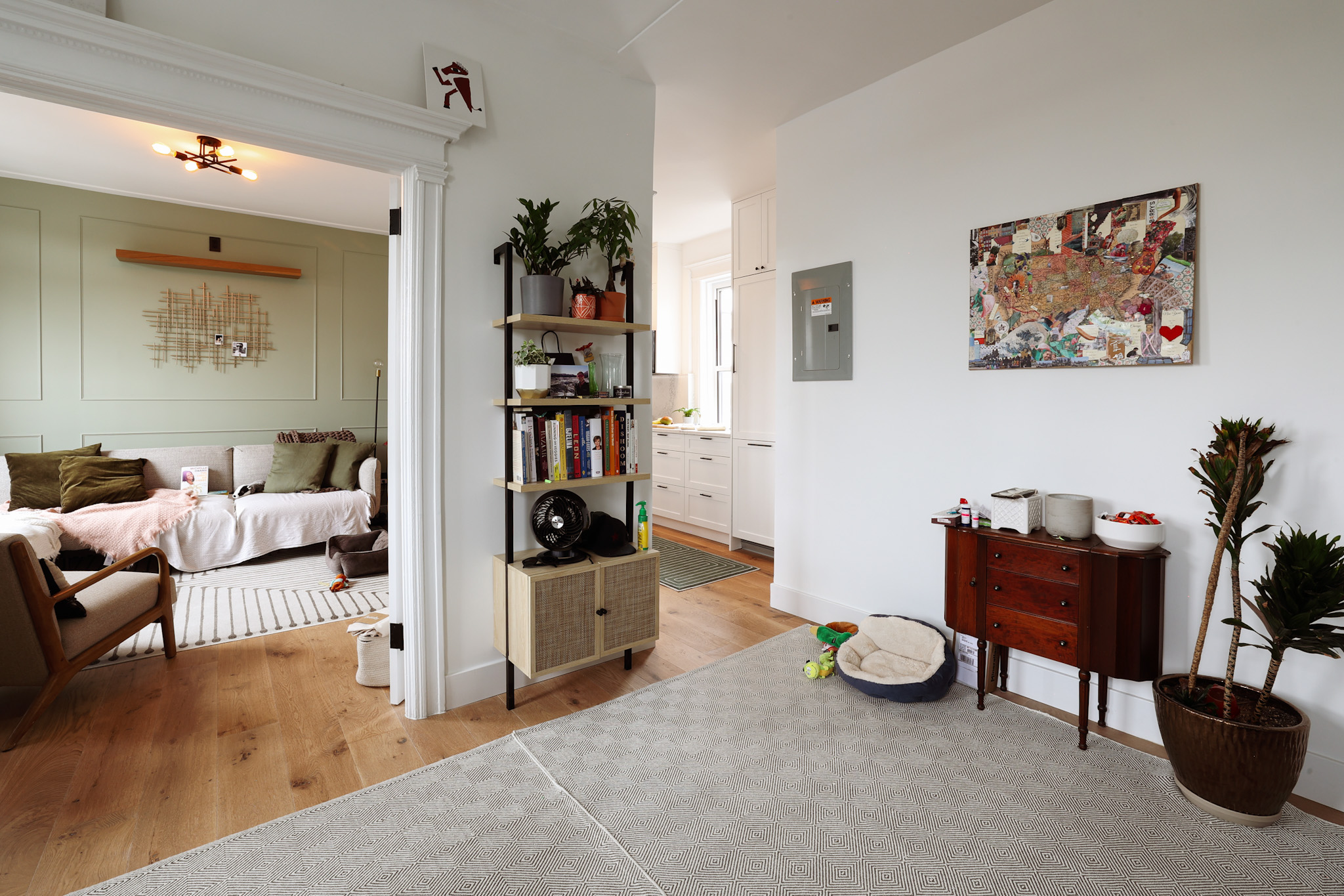 Living area — open plan with kitchen connection